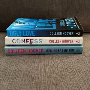 Colleen Hoover Three Book Set Ugly Love Confess Reminders of Him Romance Booktok